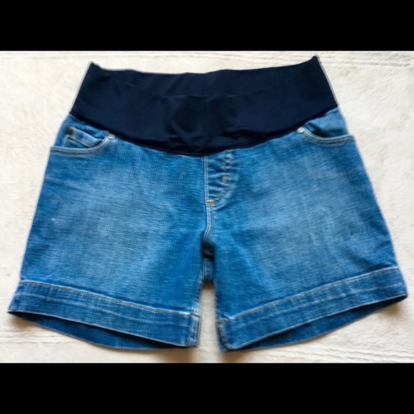 Liz Lange Maternity Shorts, XS, 1 Navy, 1 Tan, EUC - Picture 2 of 8